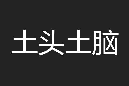 土头土脑