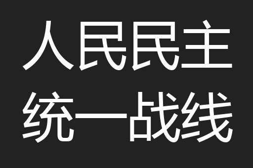 人民民主统一战线