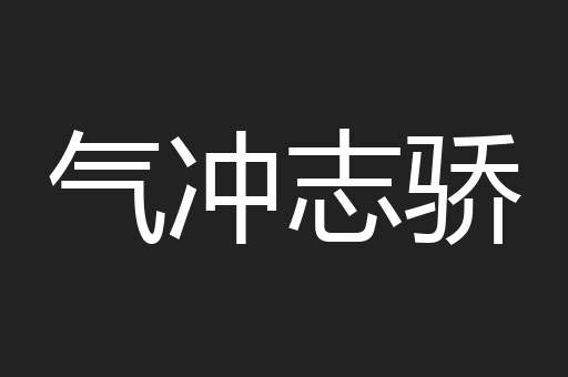 气冲志骄